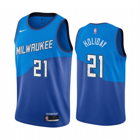 Maillot Basket Milwaukee Bucks Jrue Holiday 21 2020-21 City Edition Swingman - Homme